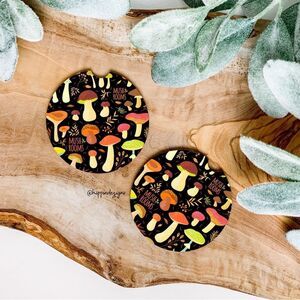 Mushroom Car Coaster Set | Car Accessories